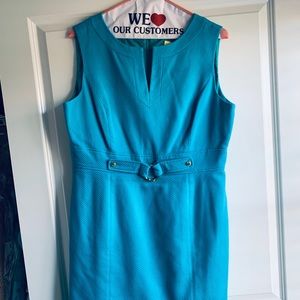 Tahari 100% cotton pique dress